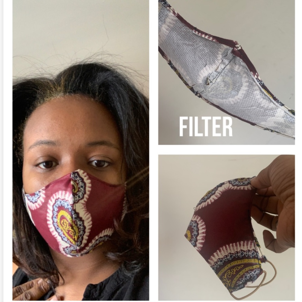 Ankara Fabric Face Mask